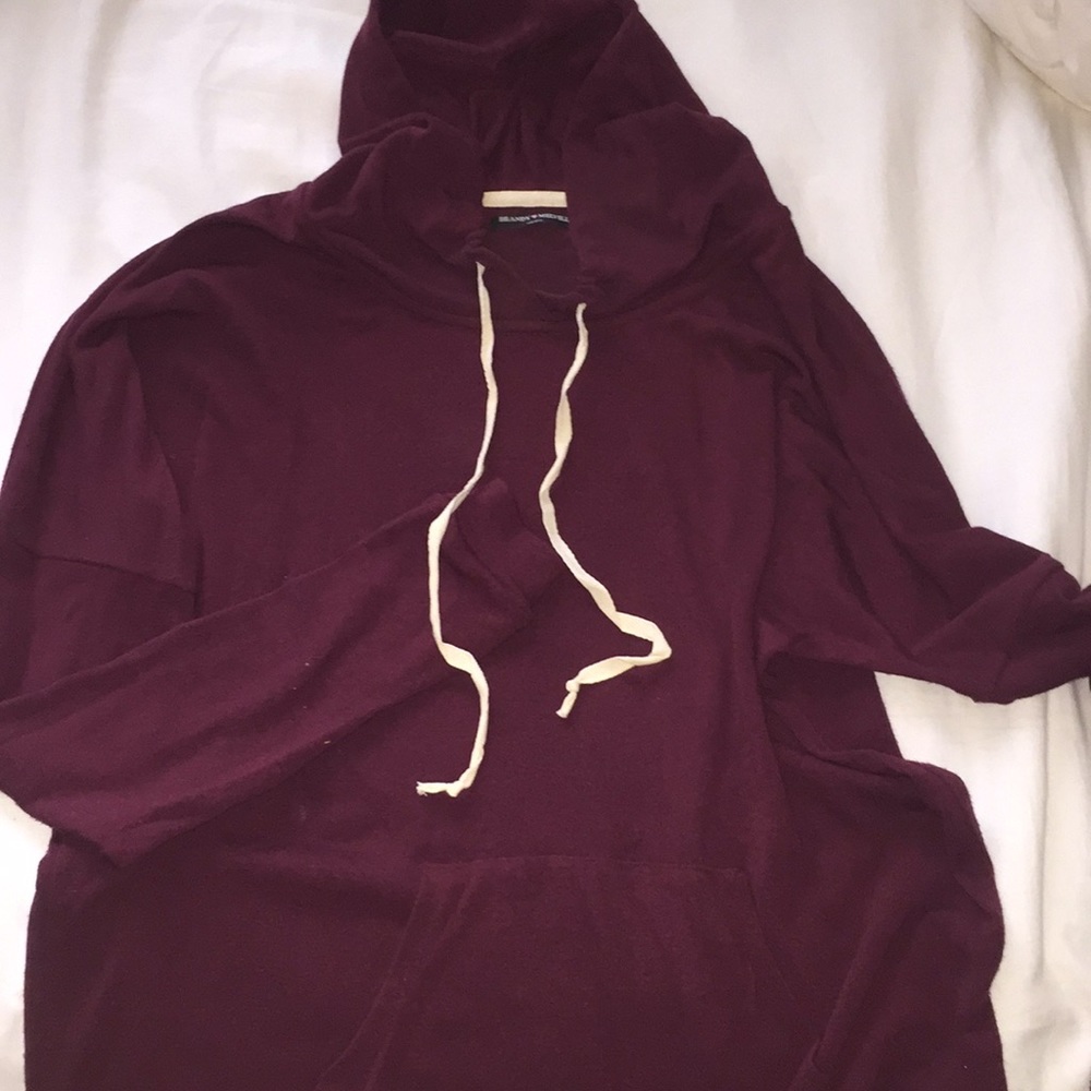 Brandy 💓 Melville maroon hoodie